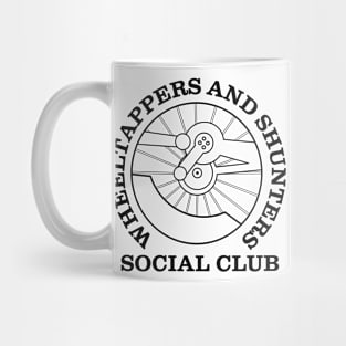 Wheeltappers and Shunters Social Club logo (black) Mug